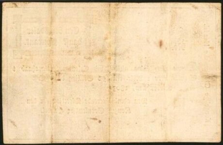 Реверс банкноты 1 ригсдалер (Дания) 1803 года