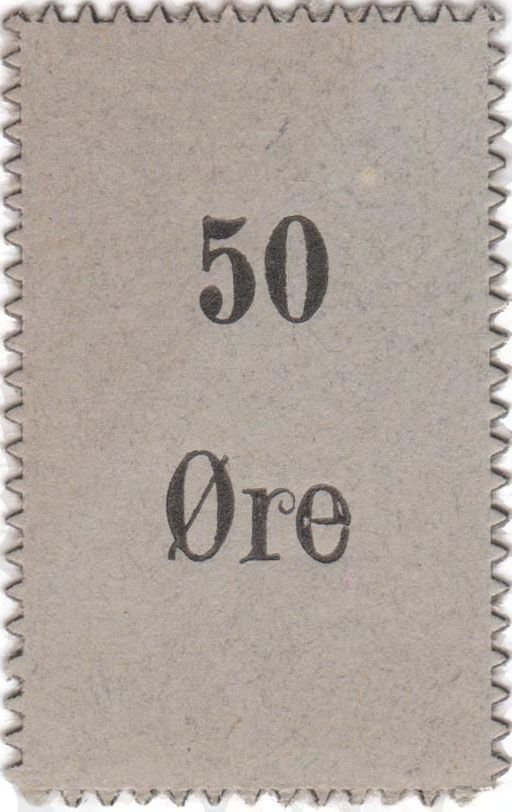 Аверс банкноты 50 эре (Дания) 1910 года