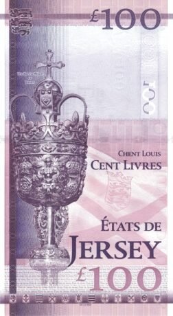 Реверс банкноты 100 фунтов (Джерси) 2012 года