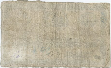 Реверс банкноты 3 фунта, провинциального банка Ирландии (Ирландия) 1905 года