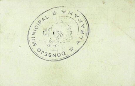 Реверс банкноты 1 peseta Alfafar (Spain)