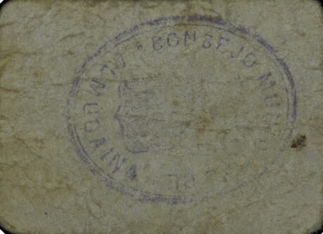 Реверс банкноты 25 сантимов Альмудайна (Испания)