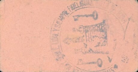 Реверс банкноты 0,10 peset Biar (Hiszpania) 1937