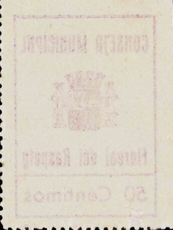 Реверс банкноты 50 Centimo Floreal del Raspeig (Hiszpania)