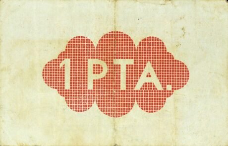 Реверс банкноты 1 peseta parcent (Hiszpania) 1937