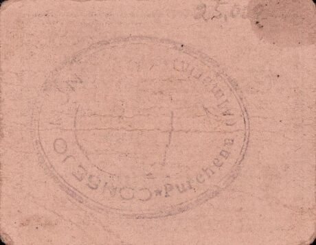 Реверс банкноты 50 centymów Purchena (Hiszpania)