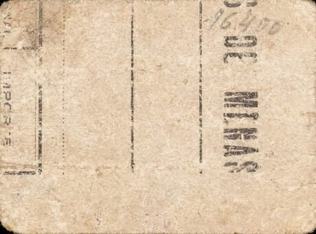 Реверс банкноты 50 сантимов Серон (Испания)