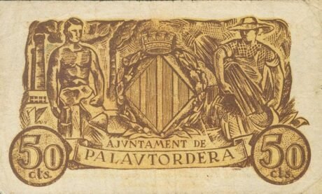 Аверс банкноты 50 centymów Palautordera (Hiszpania)