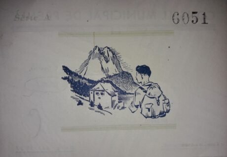 Реверс банкноты Nagroda 1 peseta (Hiszpania) 1937