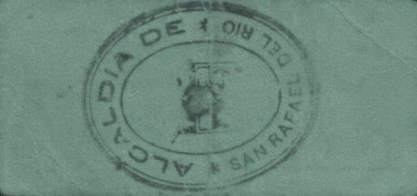 Реверс банкноты 1 песета Сан Рафаэль дель Рио (Испания)