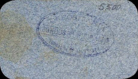 Реверс банкноты 25 сантимов Торральба де Калатрава (Испания)