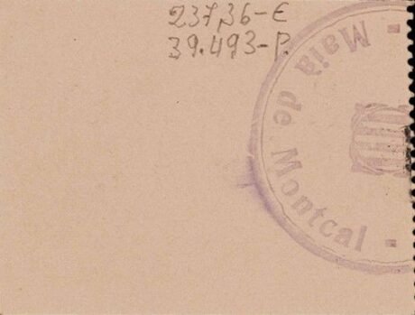 Реверс банкноты 2 песеты Майя де Монкаль (Испания)