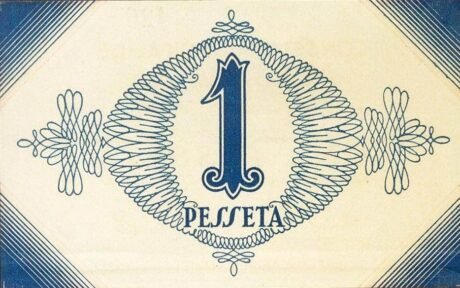 Реверс банкноты 1 peseta Massanés (Hiszpania) 1937