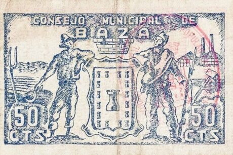 Аверс банкноты Podstawa 50 centymów (Hiszpania)