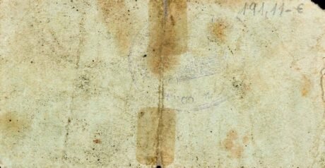 Реверс банкноты 50 centymów Turon (Hiszpania)