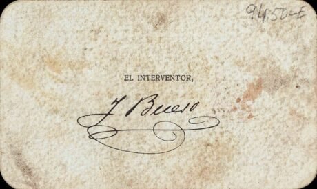 Реверс банкноты 25 centymów Ugijar (Hiszpania) 1937