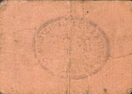 Реверс банкноты 1 peseta Laspaules (Spain)