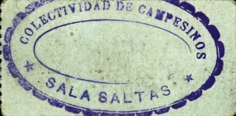 Реверс банкноты 1 peseta Salas Altas (Spain)