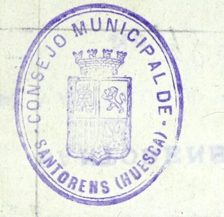 Реверс банкноты 20 Santorens Santorens (Hiszpania)