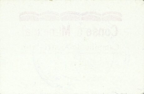 Реверс банкноты 10 centymów Campillo de Arenas (Hiszpania)