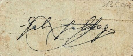 Реверс банкноты 50 centymów Frailes (Hiszpania)