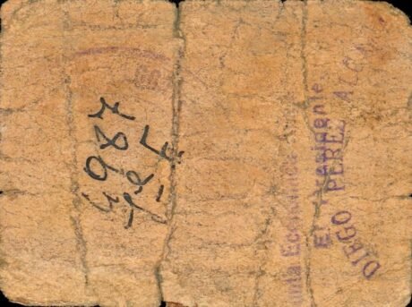 Реверс банкноты 50 сантимов Лопера (Испания)