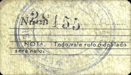 Реверс банкноты 25 centymów Mancha Real (Hiszpania)