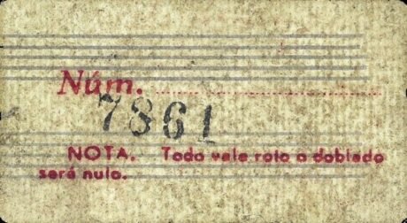 Реверс банкноты 1 Peseta Mancha Real (Hiszpania)