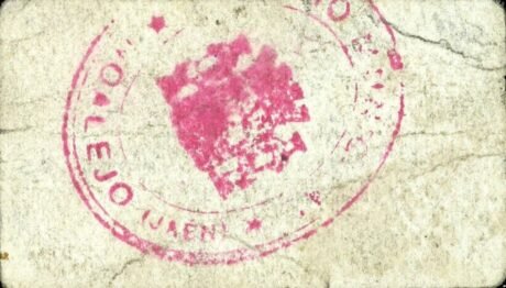 Реверс банкноты 10 centymów Noalejo (Hiszpania)