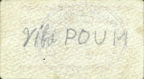 Реверс банкноты 25 centymów Noguerones de Alcaudete (Hiszpania)