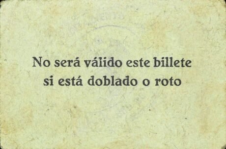 Реверс банкноты 50 centymów Rus (Hiszpania)