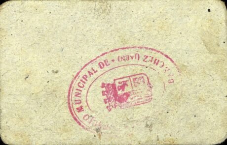 Реверс банкноты 50 сантимов Торрес де Альбанчес (Испания)