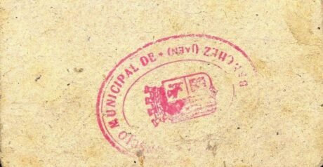 Реверс банкноты 1 peseta Torres de Albanches (Hiszpania)