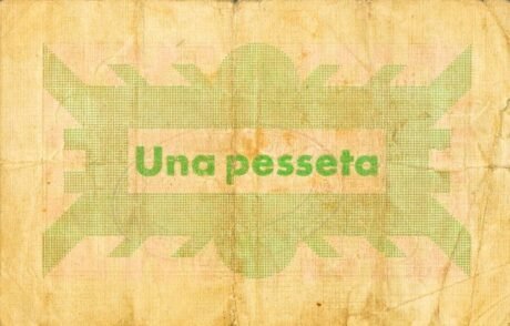 Реверс банкноты 1 песета Босост (Испания) 1937 года
