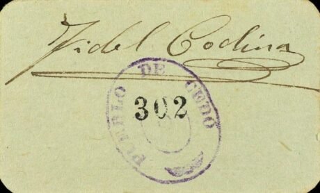 Реверс банкноты 50 сантимов Седо (Испания)