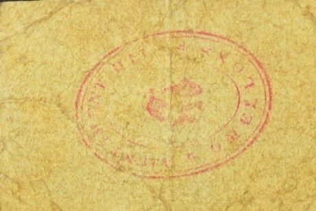 Реверс банкноты 50 centymów Els Omellons (Hiszpania)