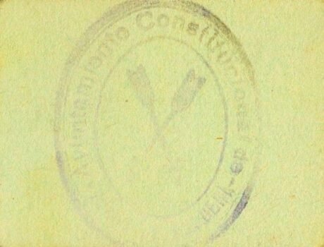 Реверс банкноты 25 сантимов Ибарс де Ногера (Испания) 1937 года