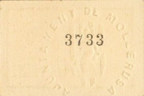 Реверс банкноты 1 песета Моллерусса (Испания)