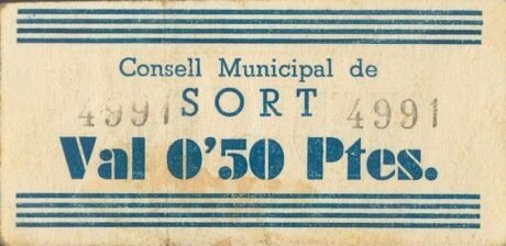 Аверс банкноты 50 centimosów (Hiszpania)