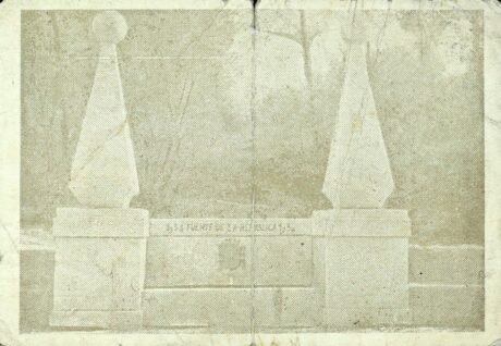 Реверс банкноты 50 сантимов Эль Эскориал де ла Сьерра (Испания) 1937 года