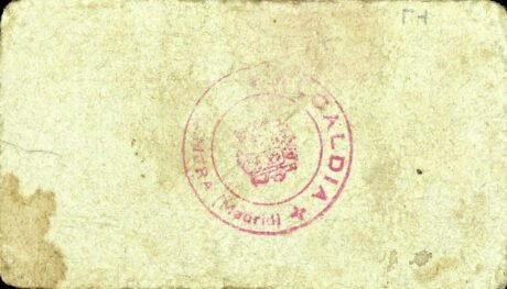 Реверс банкноты 10 сантимов Эстремера (Испания)