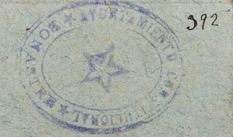 Реверс банкноты 10 сантимов Бонастр (Испания)