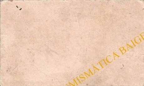 Реверс банкноты 50 сантимов Касерес (Испания) 1937 года