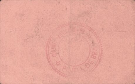 Реверс банкноты 50 сантимов Пинель де Брай (Испания) 1937 года