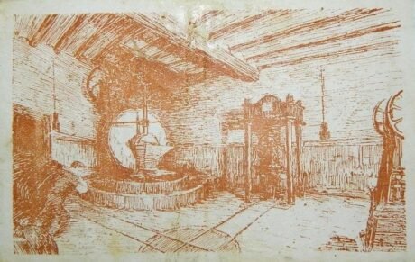 Реверс банкноты 50 Centimo Rockets (Hiszpania) 1937