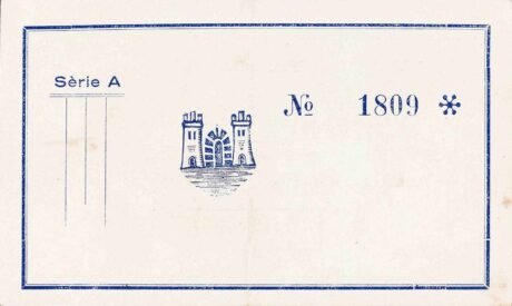 Реверс банкноты 1 peseta Villalonga del Camp (Hiszpania) 1937