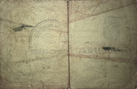 Реверс банкноты 1 песета Абабудж (Испания) 1937 года