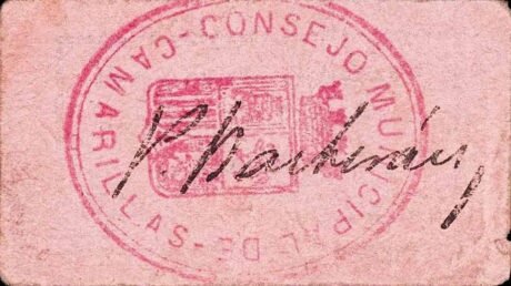 Реверс банкноты 0,50 peset Camarillas (Hiszpania)