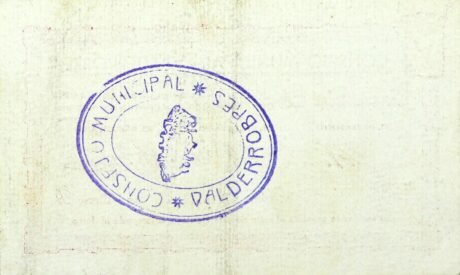 Реверс банкноты 50 centymów Valderrobres (Hiszpania)