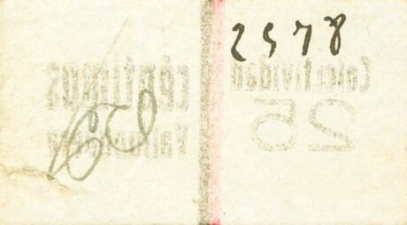 Реверс банкноты 25 centymów Valjunquera (Hiszpania)